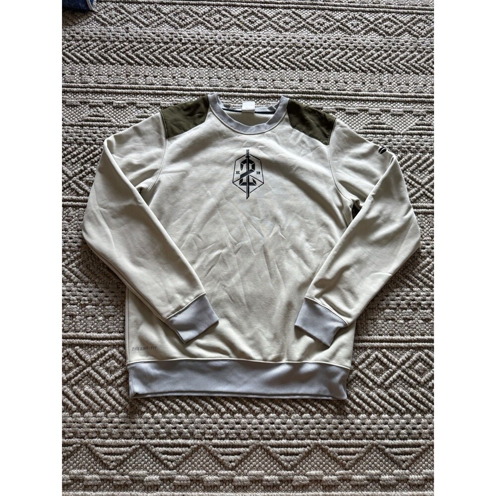 Nike Kobe Bryant Crewneck Men’s size L Tan Mamba Sweatshirt Therma Fit Rare